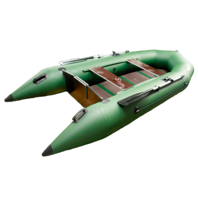 Надувная лодка Гелиос-30МК Зеленая (Helios)