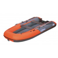 Надувная лодка ПВХ Boatsman BT320A с НДНД графитово-оранжевый