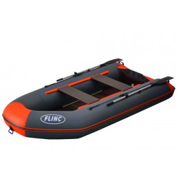 Надувная лодка ПВХ FLINC FT320K графитово-оранжевый