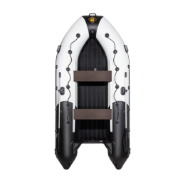 Надувная лодка Ривьера 3600 НДНД "Комби" светло-серый/черный