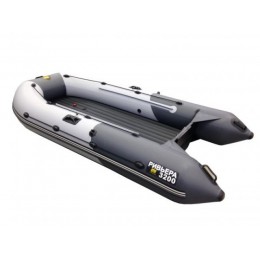 Надувная лодка Ривьера 3200 НДНД "Комби" светло-серый/графит