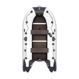 Надувная  лодка Ривьера Компакт 2900 СК "Касатка" светло-серый/черный