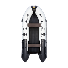 Надувная лодка Ривьера 4000 НДНД "Комби" светло-серый/черный