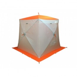 Зимняя палатка Пингвин Mr. Fisher 200 SТ (2-сл) с юбкой 200*200 (бело-оранжевый) + чехол