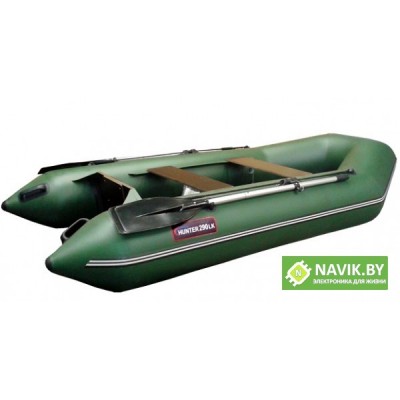 Надувная лодка Хантер (Hunter) 290 ЛК зеленая